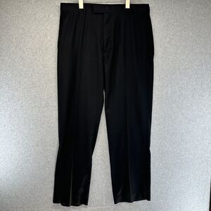 Perry Ellis Mens Dress Pants Size 34/30 Black Straight Leg with Pockets